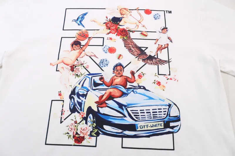 OF 49 OFF-WHITE Hot Sale OW 25ss T oversize ， 220 ， 。 260 ， ， ， 。 ， ， ， ， YB 。 YB 。 ： 、White Size:XS.S.M.L(oversize )