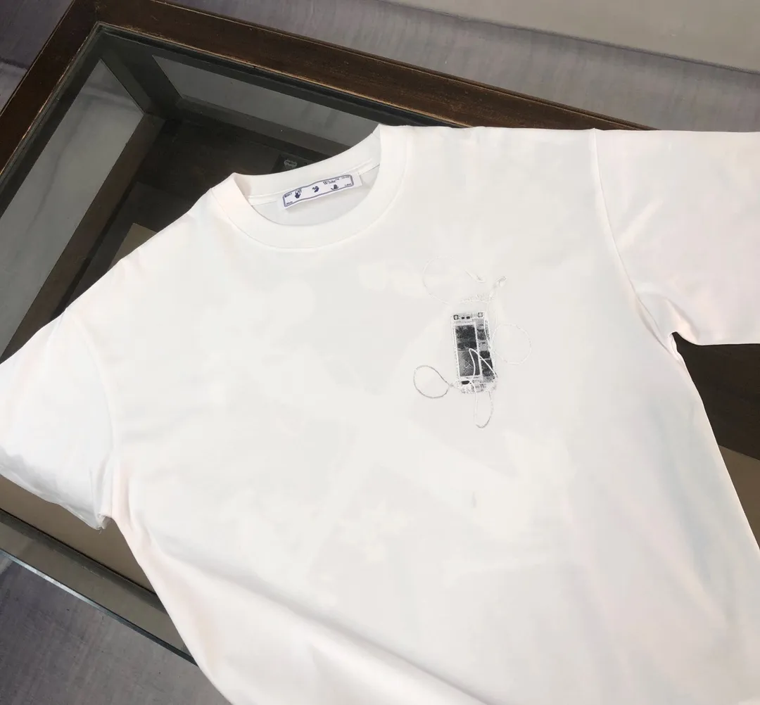 C✨ OFF-WHITE 2026ss T 🔥 LOGO 👍🏼 ！ ， ， Breathable ， ， ！ ：Black White Size：XS-S-M-L