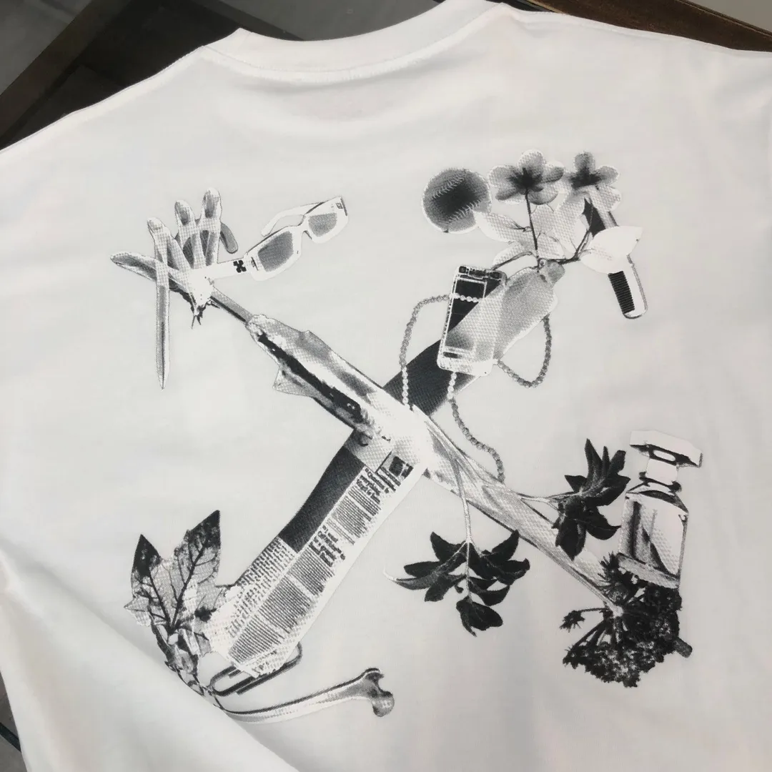 C✨ OFF-WHITE 2026ss T 🔥 LOGO 👍🏼 ！ ， ， Breathable ， ， ！ ：Black White Size：XS-S-M-L