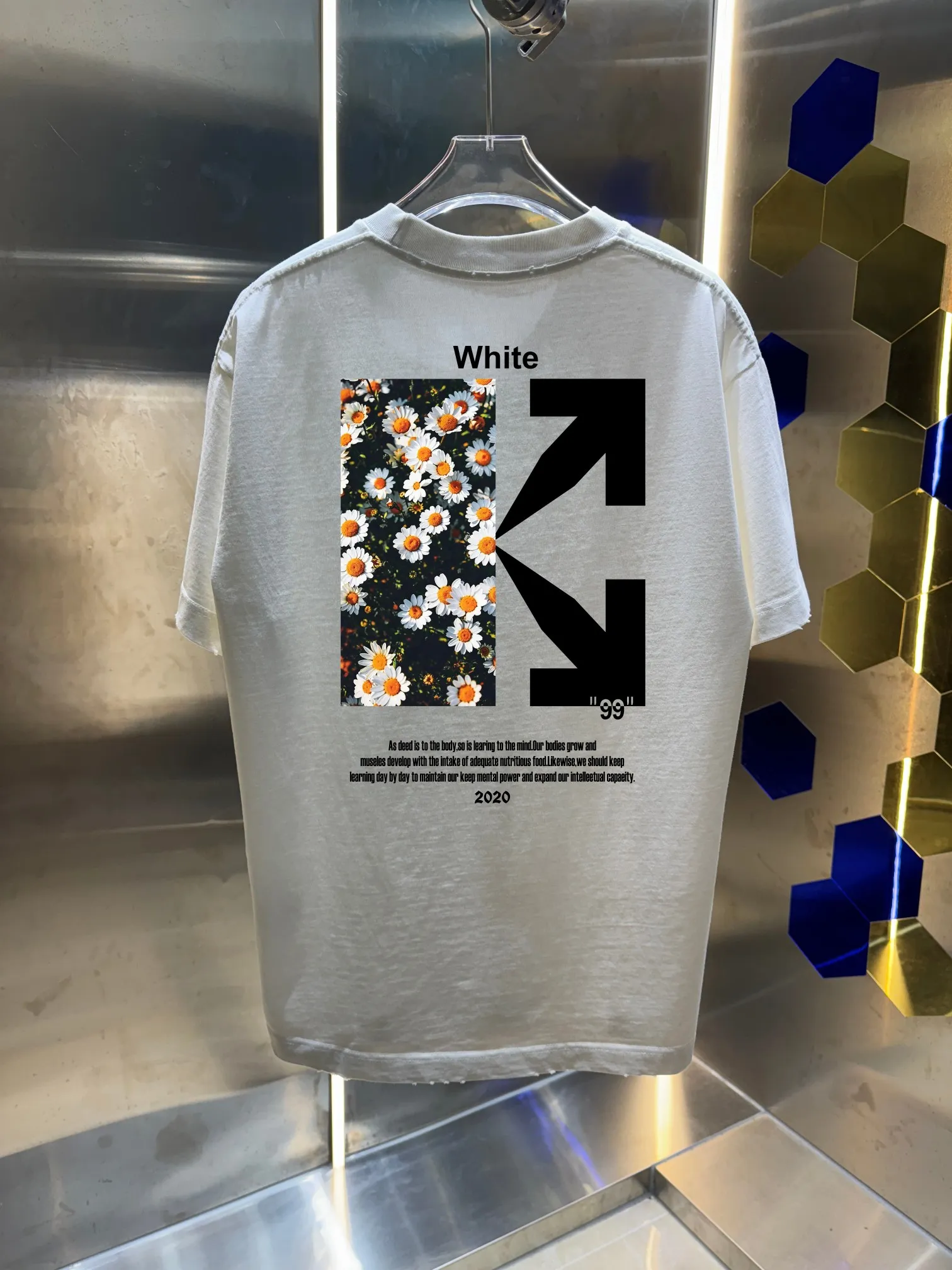OFF-white/2026 Spring/Summer New Arrival Washed and worn 320g round neck short-sleeved tee, same style loose version for men and women, hang tag, collar label, wash mark, three labels complete Color: wash black, wash white, wash gray, wash green, wash red Size: S M L XL XXL