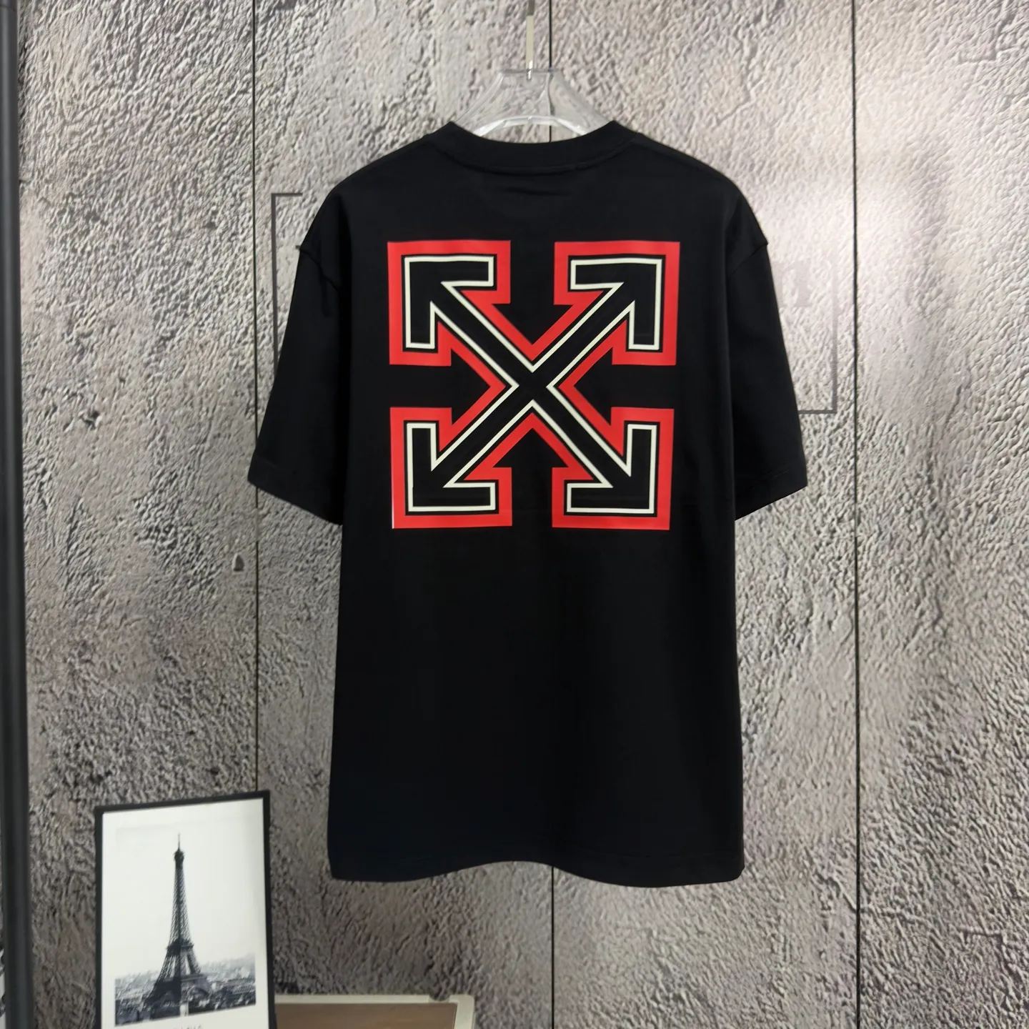 "𝙉𝙚𝙬⚜️off" 2026 Spring and Summer New Arrival short-sleeved T-shirt Heavy cotton letter logo print Color: Brown Purple Black Hidden Blue Sizes: S M L XL XXL