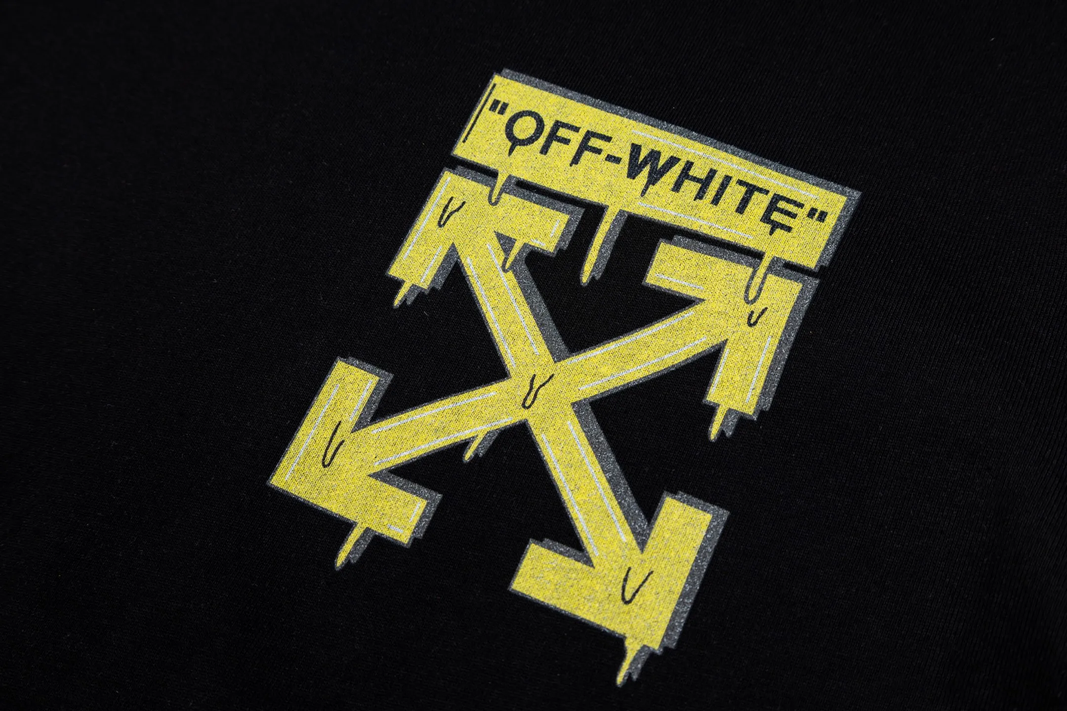 A 015 Off White 25ss New Arrival T-shirt, made of 260g high-quality double yarn fabric, front and rear color patterns plus letter logo white ink process, fashionable Versatile, Same Style for men and women Color: Black White Size: S-XXL P70