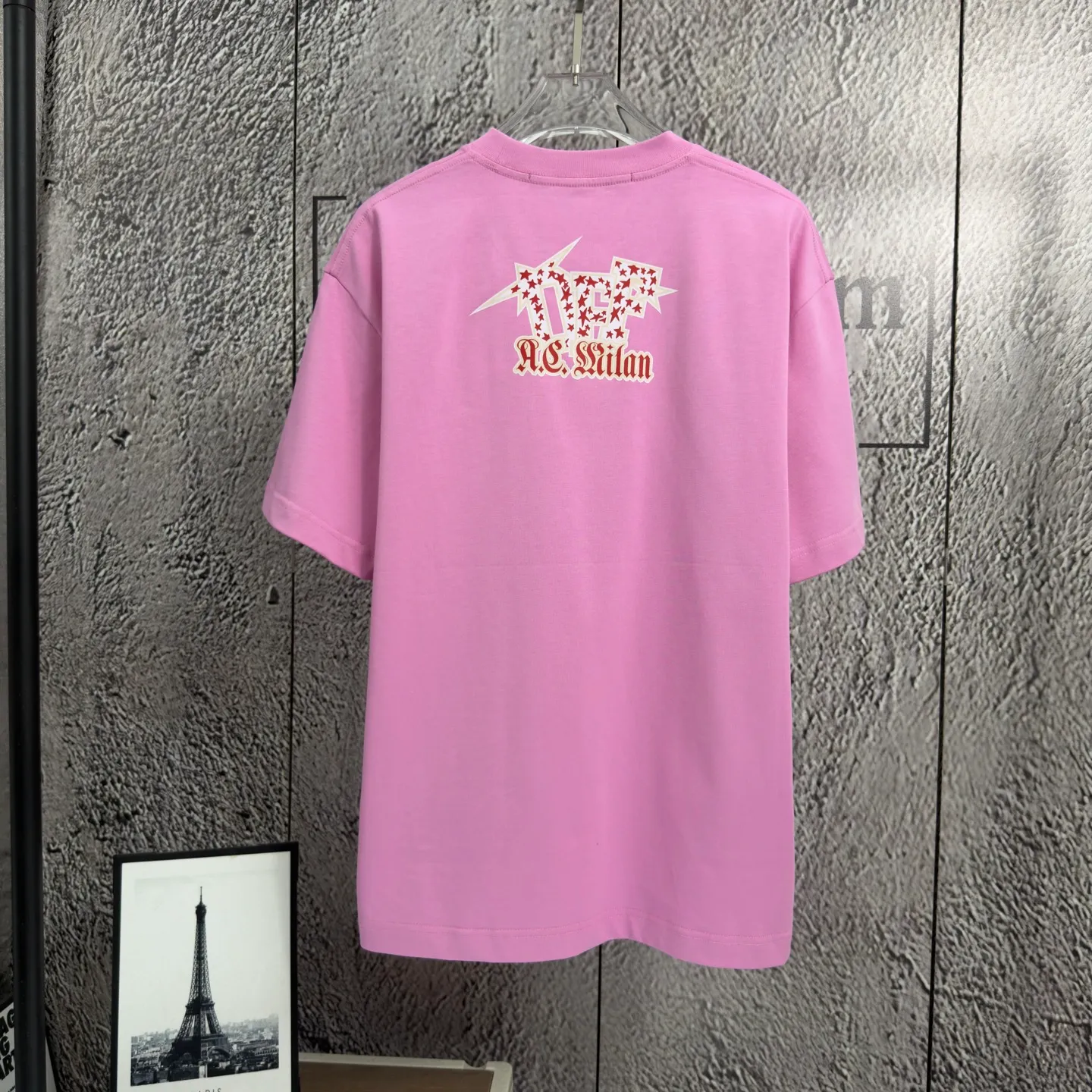 "𝙉𝙚𝙬⚜️off" 2026 Spring and Summer New Arrival short-sleeved T-shirt Heavy cotton letter logo print Color: White Pink Black Hidden Blue Sizes: S M L XL XXL