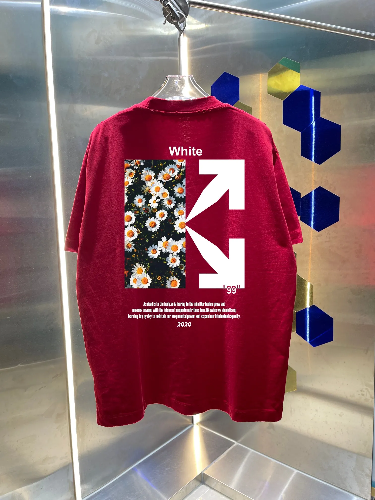 OFF-white/2026 Spring/Summer New Arrival Washed and worn 320g round neck short-sleeved tee, same style loose version for men and women, hang tag, collar label, wash mark, three labels complete Color: wash black, wash white, wash gray, wash green, wash red Size: S M L XL XXL
