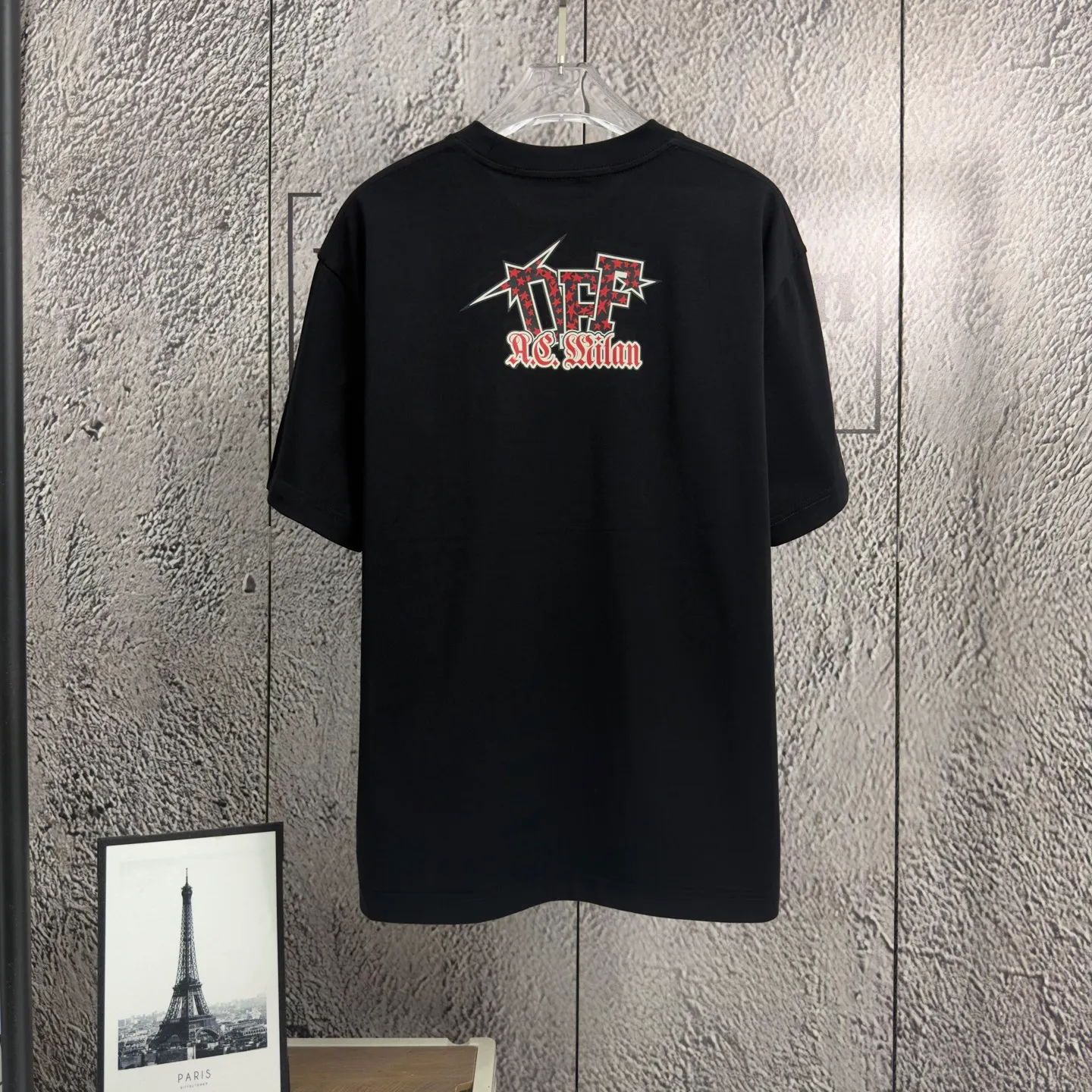"𝙉𝙚𝙬⚜️off" 2026 Spring and Summer New Arrival short-sleeved T-shirt Heavy cotton letter logo print Color: White Pink Black Hidden Blue Sizes: S M L XL XXL