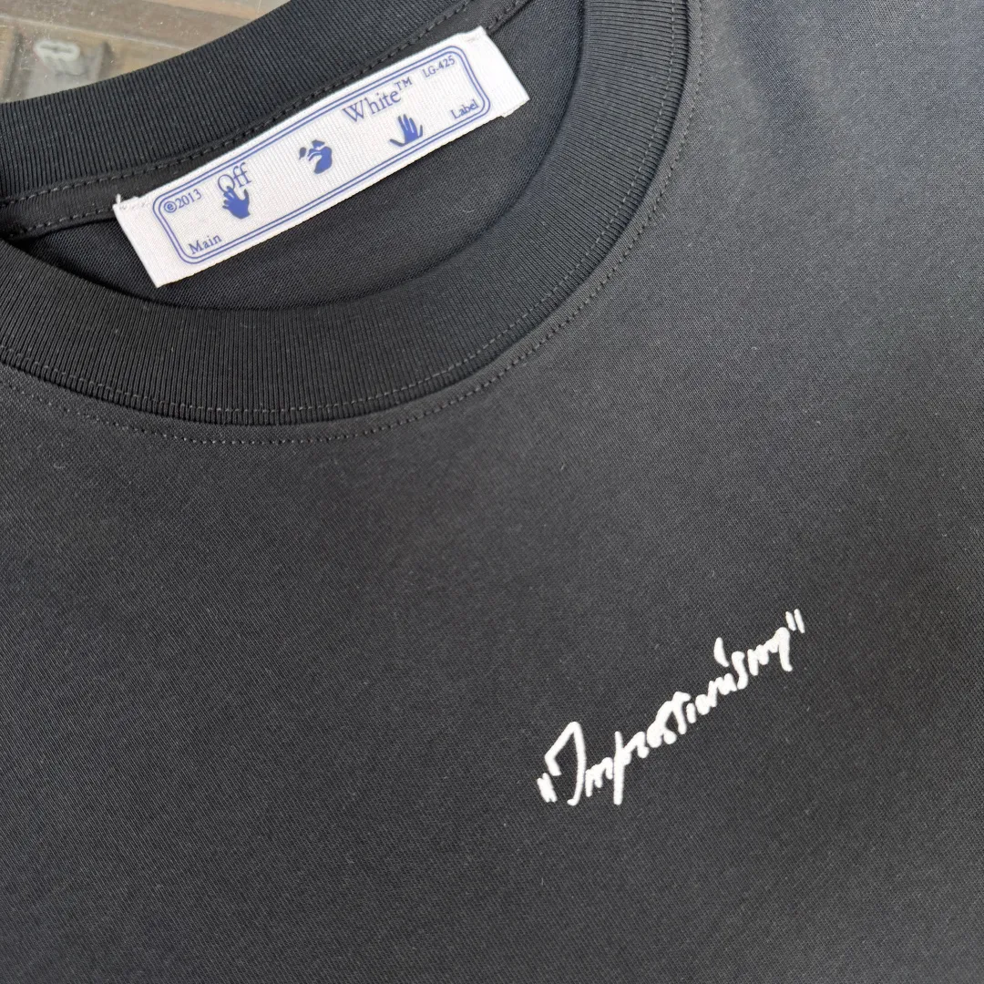 C✨ OFF-WHITE 2026ss T 🔥 LOGO 👍🏼 ！ ， ， Breathable ， ， ！ ：Black White Size：XS-S-M-L
