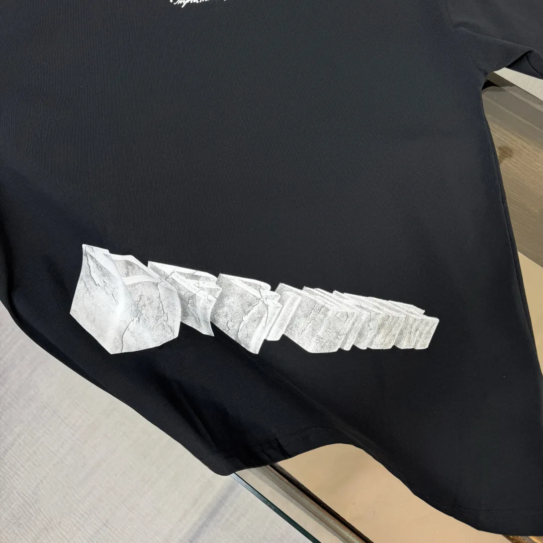 C✨ OFF-WHITE 2026ss T 🔥 LOGO 👍🏼 ！ ， ， Breathable ， ， ！ ：Black White Size：XS-S-M-L