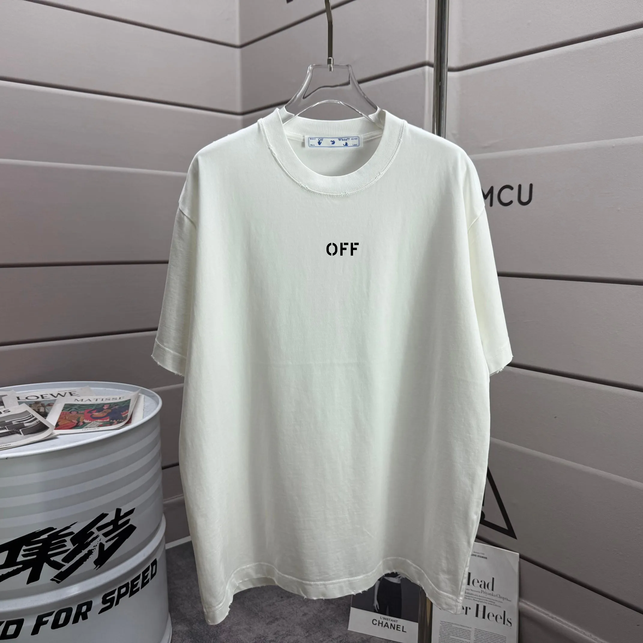 # OFF 2026 Spring and Summer New Arrival Washed and worn 320g round neck short-sleeved tee for men and women Same Style loose version Color: Washed dark black Washed white Washed gray Brown Washed Red Size: S M L XL XXL Size: S (90-130 pounds) M (120-150 pounds) L (140-165 pounds) XXL (180-210 pounds)
