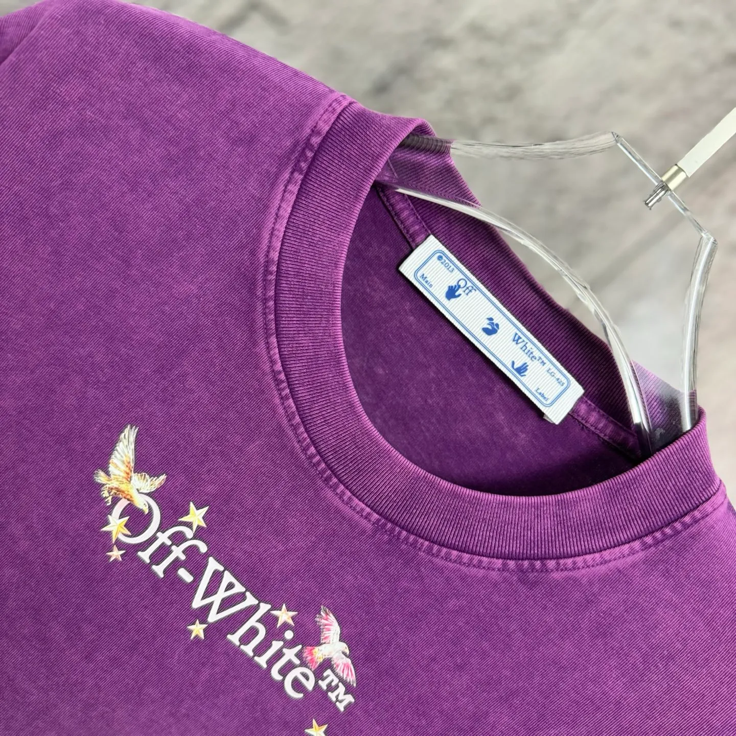 "𝙉𝙚𝙬⚜️off" 2026 Spring and Summer New Arrival short-sleeved T-shirt, 32 counts of 275g double yarn cotton, old washed and fried snowflake print Color: Orange Black Taro Purple Apricot Sizes: S M L XL XXL