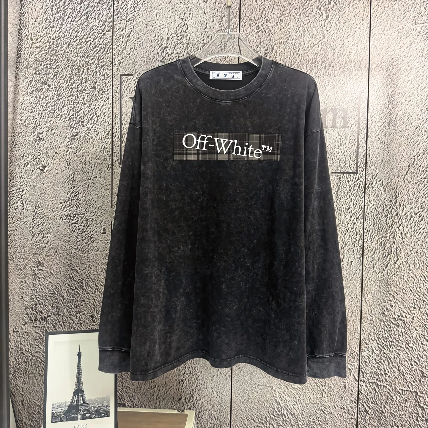 "𝙉𝙚𝙬⚜️off" 2026* Autumn and Winter New Arrival Long Sleeve Old Fried Snowflake 32 Count 275g Cotton Print Size: S M L XL XXL Color: Black Apricot Watermelon Red Gray