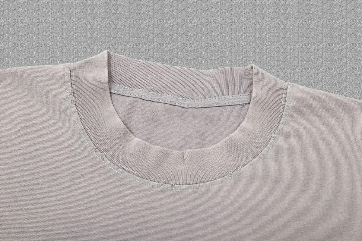 P90✨🔥 [OFF-Whte off] 2026FW short-sleeved T-shirt Premium 26s double yarn 300g fabric, washed with Ma Liang distressed process Color: washed black washed white washed Khaki Size: S M L XL 2XL