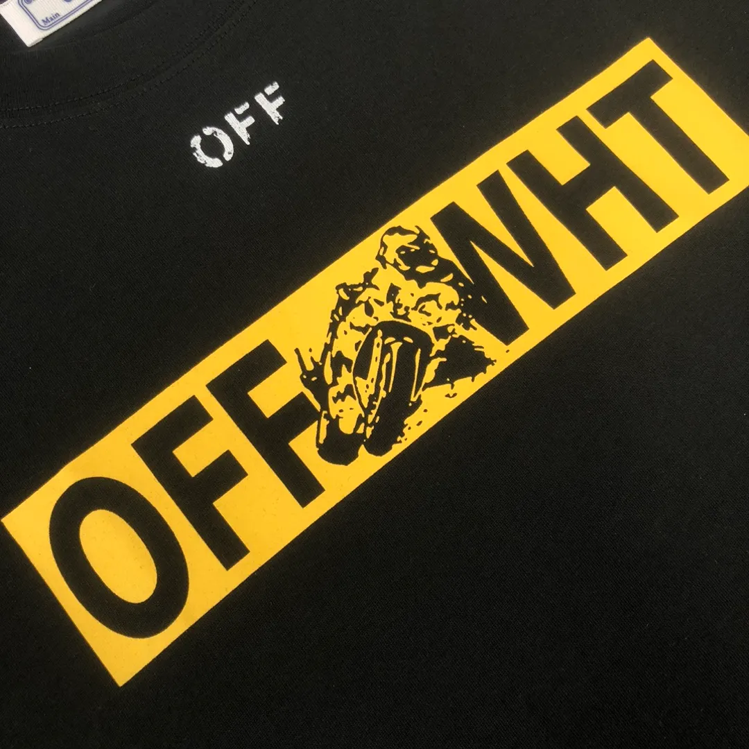C✨ OFF-WHITE 2026ss T 🔥 LOGO 👍🏼 ！ ， ， Breathable ， ， ！ ：Black White Size：XS-S-M-L