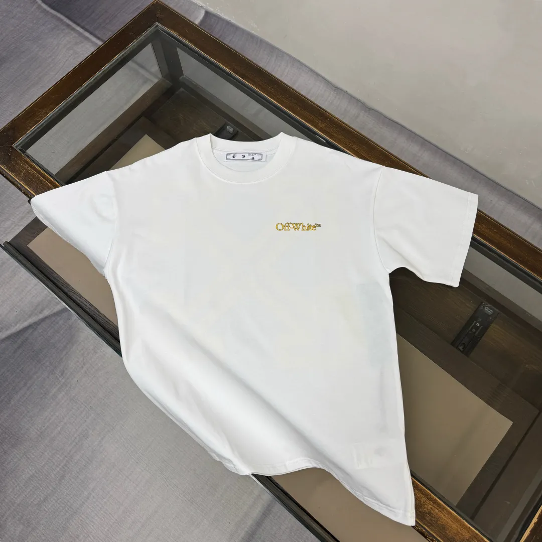 C✨ OFF-WHITE 2026ss T 🔥 LOGO 👍🏼 ！ ， ， Breathable ， ， ！ ：Black White Size：XS-S-M-L