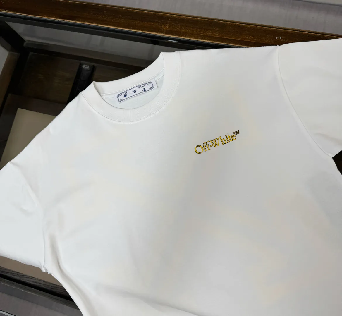 C✨ OFF-WHITE 2026ss T 🔥 LOGO 👍🏼 ！ ， ， Breathable ， ， ！ ：Black White Size：XS-S-M-L