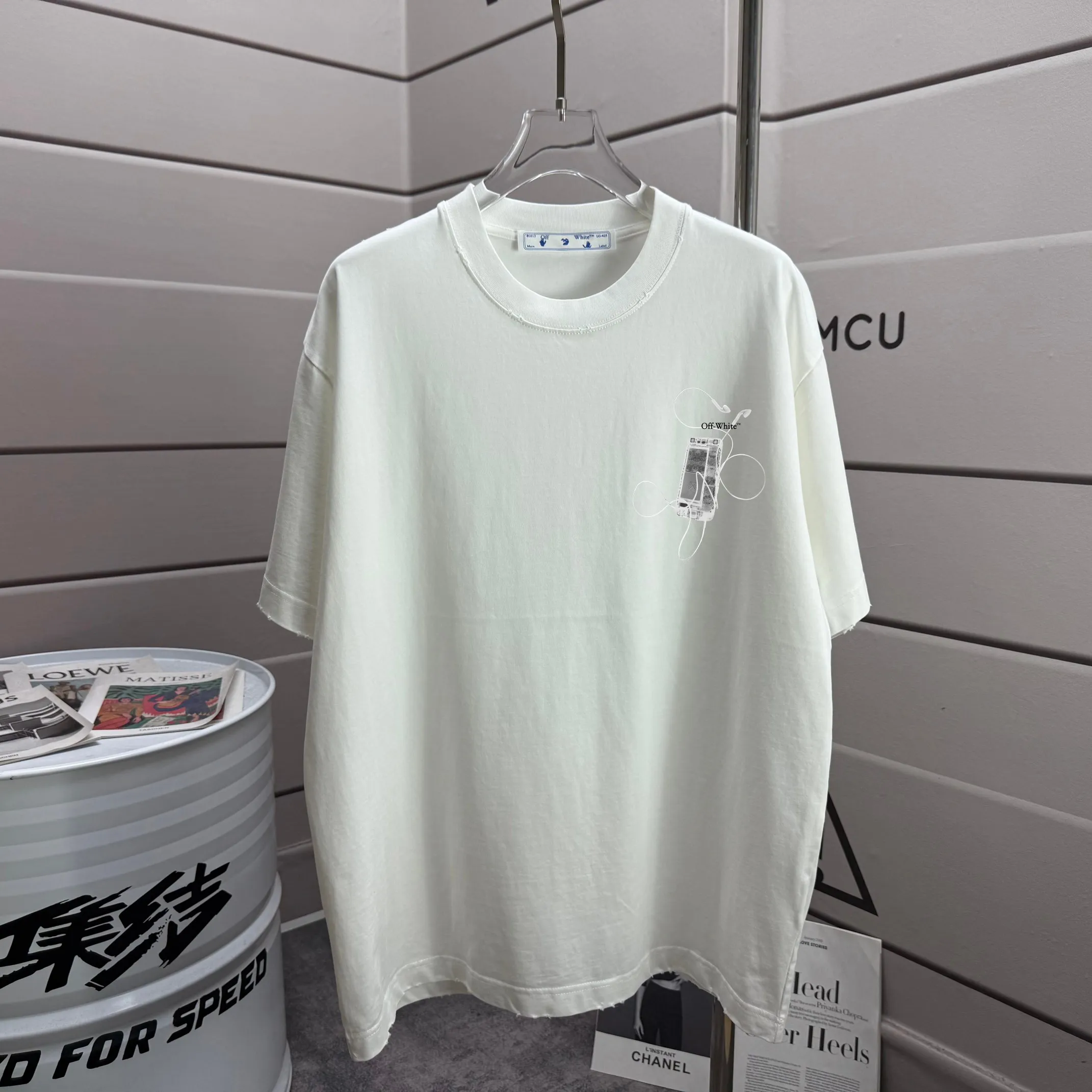 # OFF 2026 Spring and Summer New Arrival Washed and worn 320g round neck short-sleeved tee for men and women Same Style loose version Color: Washed black Washed white Washed gray Brown Size: S M L XL XXL Size: S (90-130 pounds) M (120-150 pounds) L (140-165 pounds) (180-210 pounds)