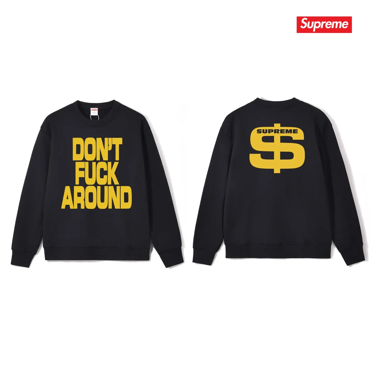S 1078 # p 80💰 Supreme FW 22 Week 5 Don’t Around Tee 400 Quality💥 Same Style ：Black White Gray Size：S M L XL XXL