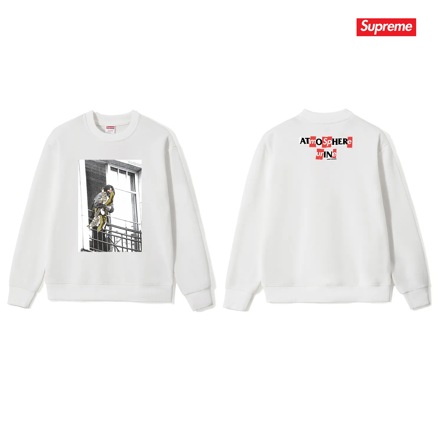 S 1107 # p 80💰 Supreme Week 14 x ANTIHERO Balcony Tee · 400 Quality💥 Same Style ：Black White Gray Size：S M L XL XXL