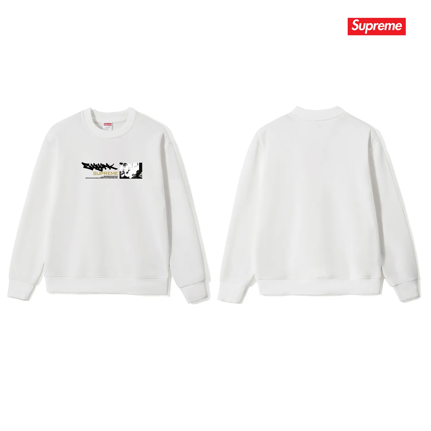 S 1234 # p 80💰 Supreme Zoo York SS 25 WEEK 17 Dynasty Tee 400 Quality💥 Same Style ：Black White Gray Size：S M L XL XXL