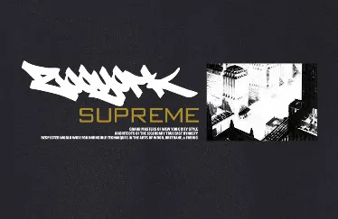 S 1234 # p 80💰 Supreme Zoo York SS 25 WEEK 17 Dynasty Tee 400 Quality💥 Same Style ：Black White Gray Size：S M L XL XXL