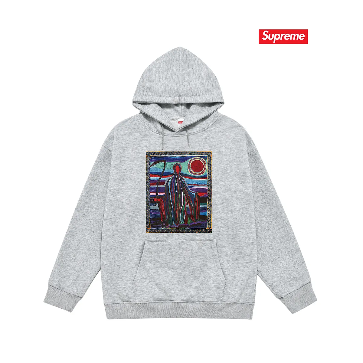 S 2040 # P 85💰 P 90💰 Supreme SS 19 Reaper Tee 400 430 Quality💥 Same Style ：Black White Gray Size：S M L XL XXL