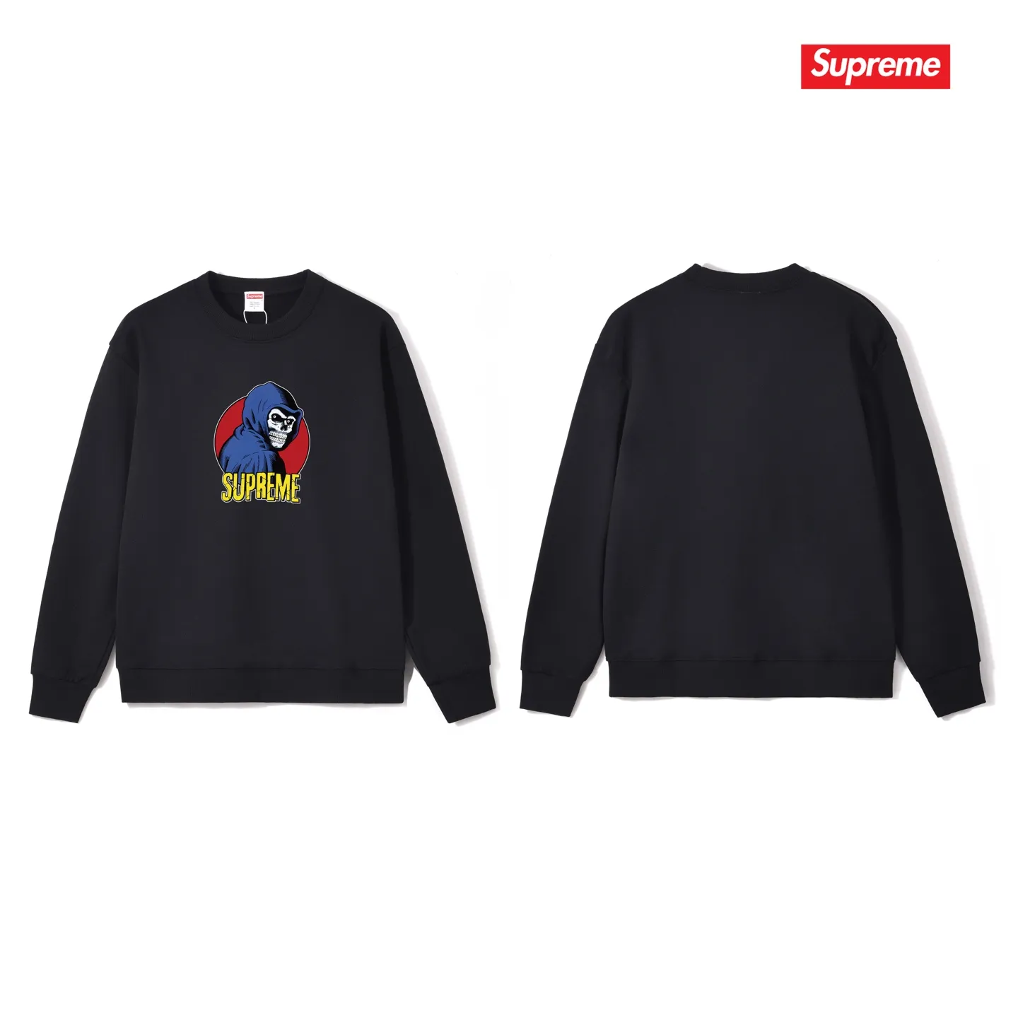 S 1106 # p 80💰 Supreme SS 23 Week 1REAPERTEE 400 Quality💥 Same Style ：Black White Gray Size：S M L XL XXL