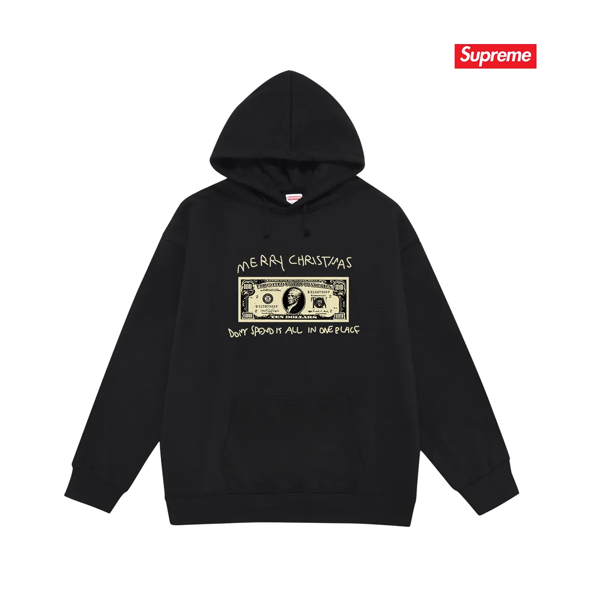 S 2124 # P 85💰 P 90💰 Supreme 21FW SPEND IT TEE 400 430 Quality💥 Same Style ：Black White Gray Size：S M L XL XXL