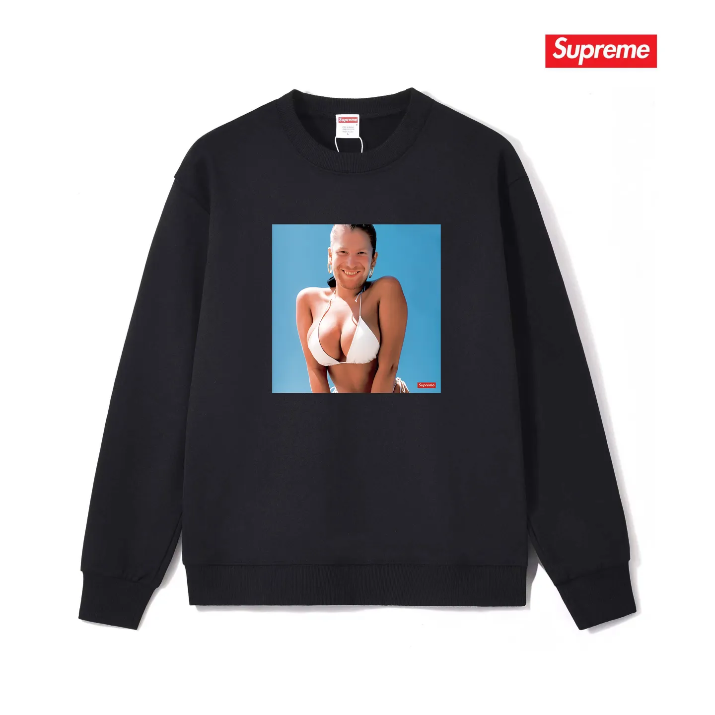 S 1148 # p 80💰 Supreme 25SS Aphex Twin Tee 400 Quality💥 Same Style ：Black White Gray Size：S M L XL XXL