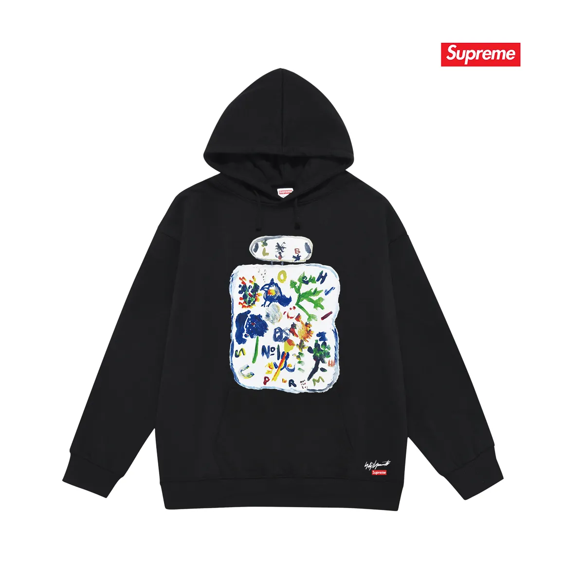 S 2043 # P 85💰 P 90💰 Supreme x yohji yamamoto FW 22 Week 4 Paint tee 400 430 Quality💥 Same Style ：Black White Gray Size：S M L XL XXL