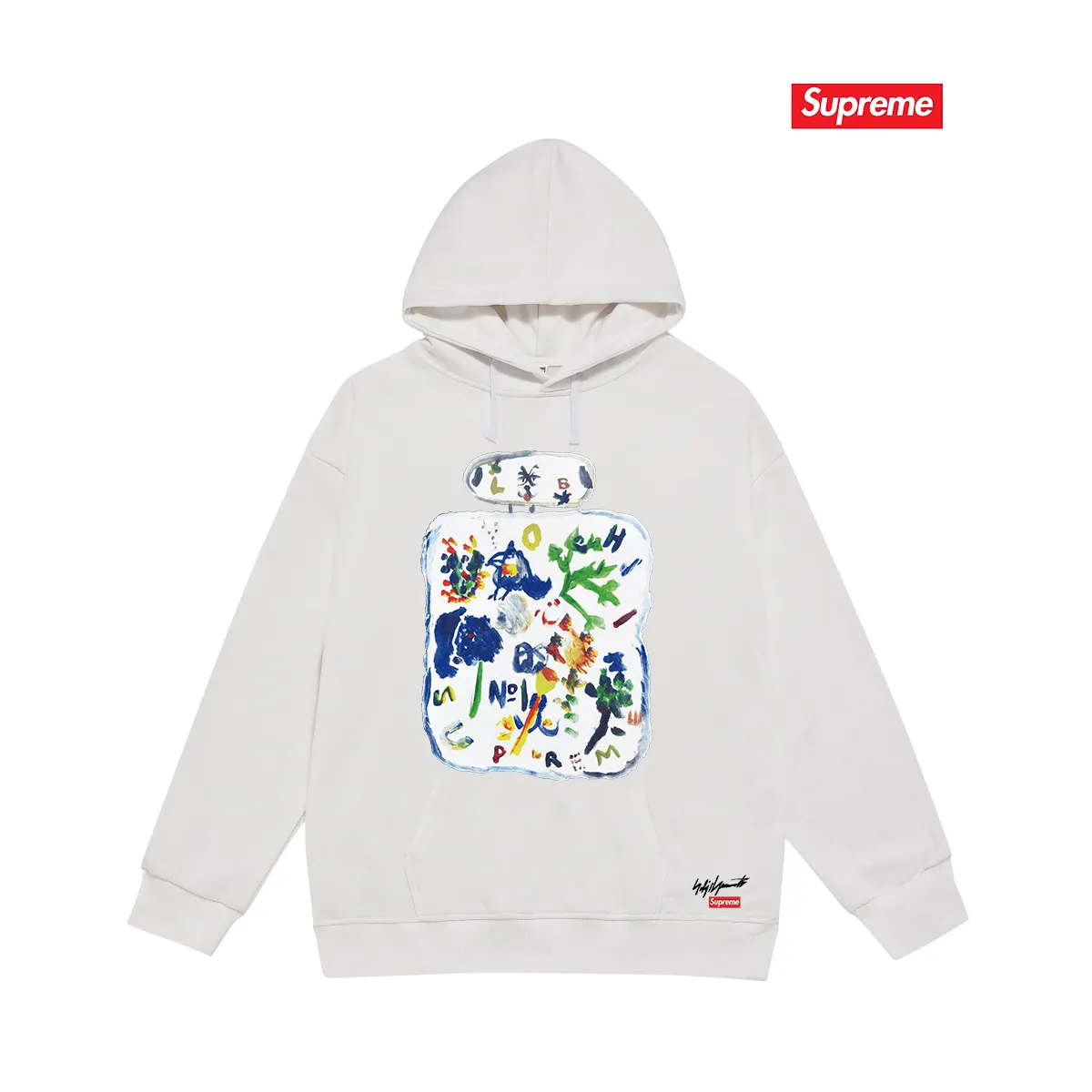 S 2043 # P 85💰 P 90💰 Supreme x yohji yamamoto FW 22 Week 4 Paint tee 400 430 Quality💥 Same Style ：Black White Gray Size：S M L XL XXL