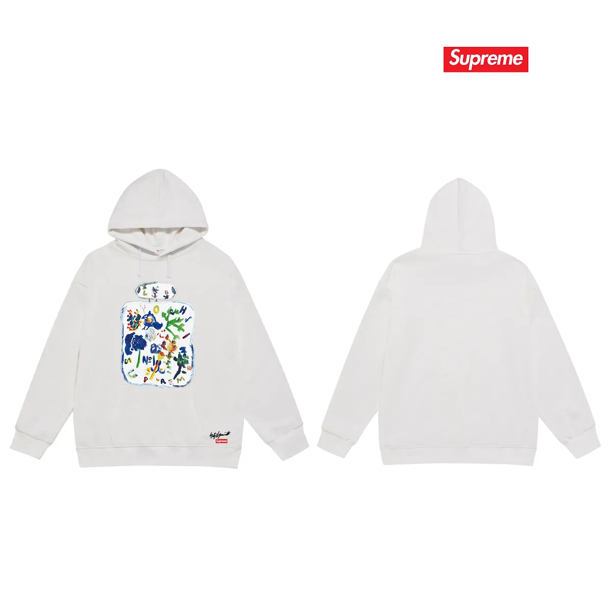 S 2043 # P 85💰 P 90💰 Supreme x yohji yamamoto FW 22 Week 4 Paint tee 400 430 Quality💥 Same Style ：Black White Gray Size：S M L XL XXL