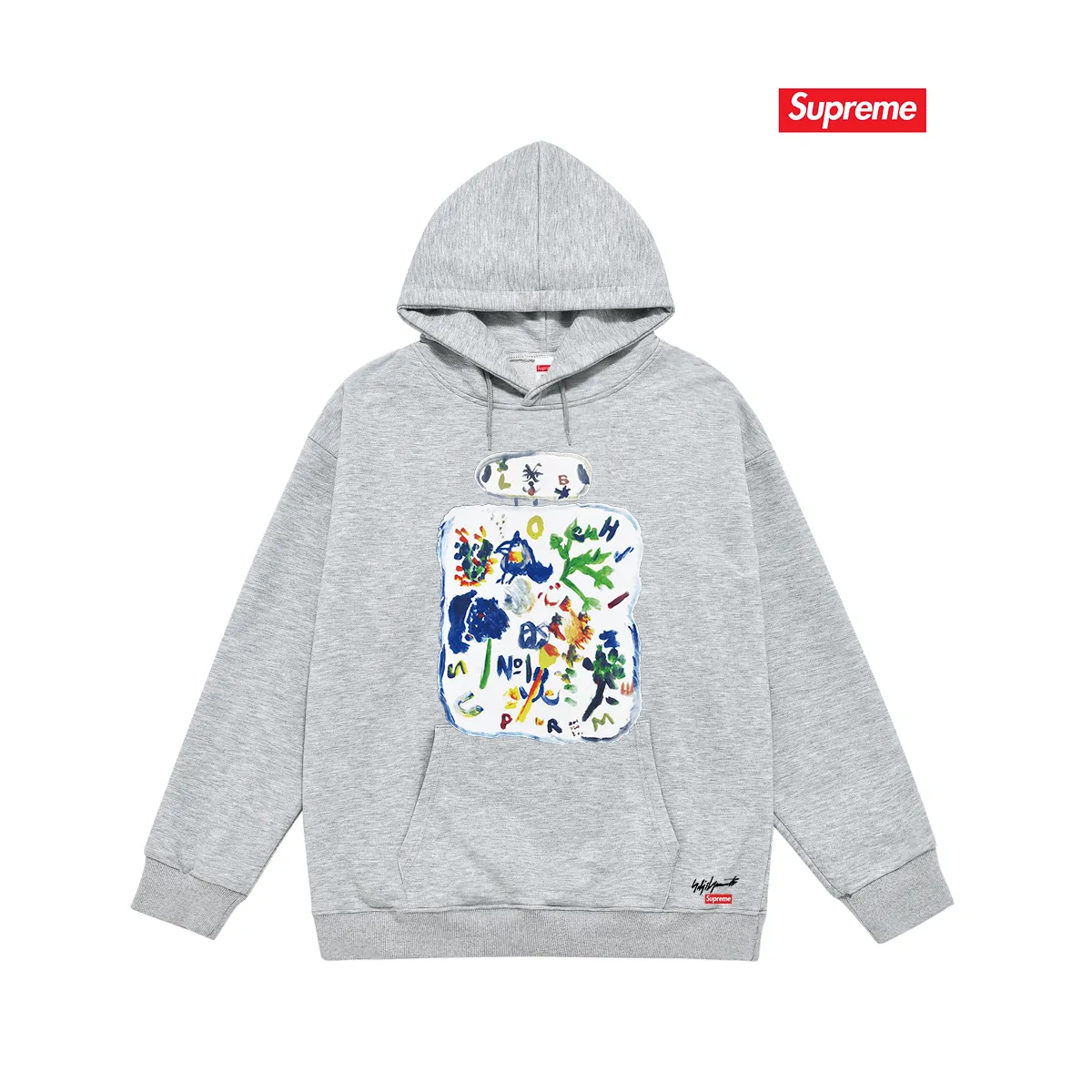 S 2043 # P 85💰 P 90💰 Supreme x yohji yamamoto FW 22 Week 4 Paint tee 400 430 Quality💥 Same Style ：Black White Gray Size：S M L XL XXL