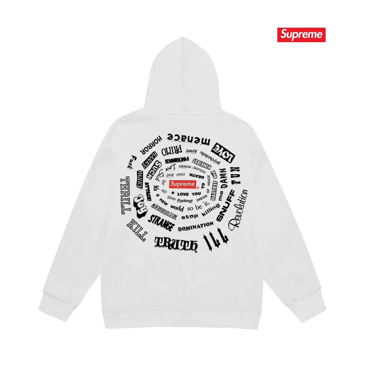 S 2059 # P 85💰 P 90💰 Supreme SS 21 Spiral Tee Same Style 400 430 Quality💥 Same Style ：Black White Gray Size：S M L XL XXL