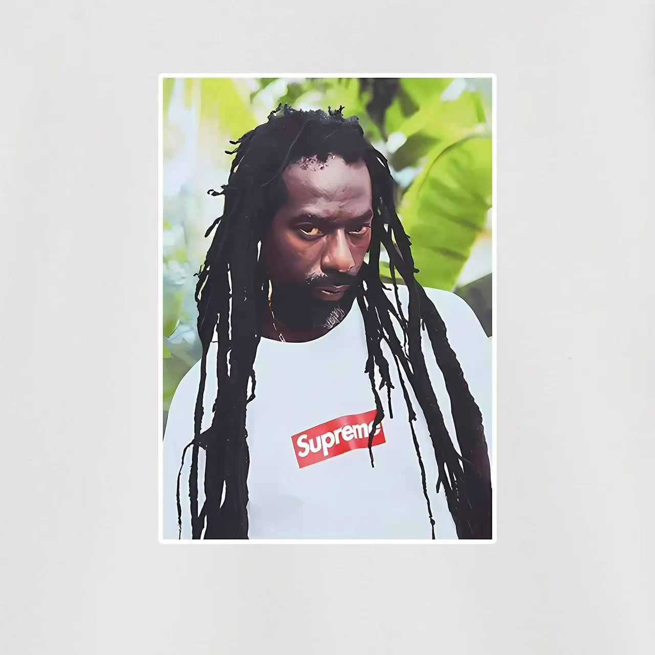 S 2035 # P 85💰 P 90💰 Supreme SS 19 Buju Banton Tee 400 430 Quality💥 Same Style ：Black White Gray Size：S M L XL XXL