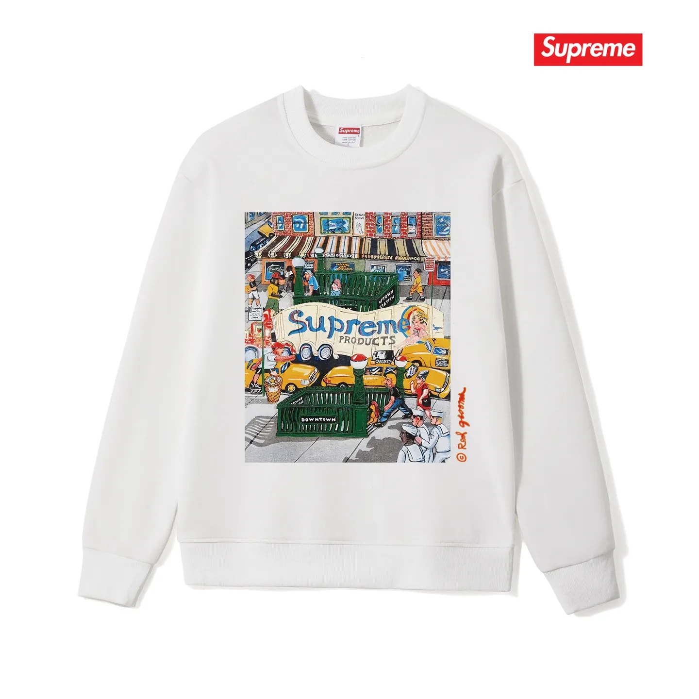 S 1045 # p 80💰 Supreme SS 22 Week 19 Manhattan Tee 400 Quality💥 Same Style ：Black White Gray Size：S M L XL XXL