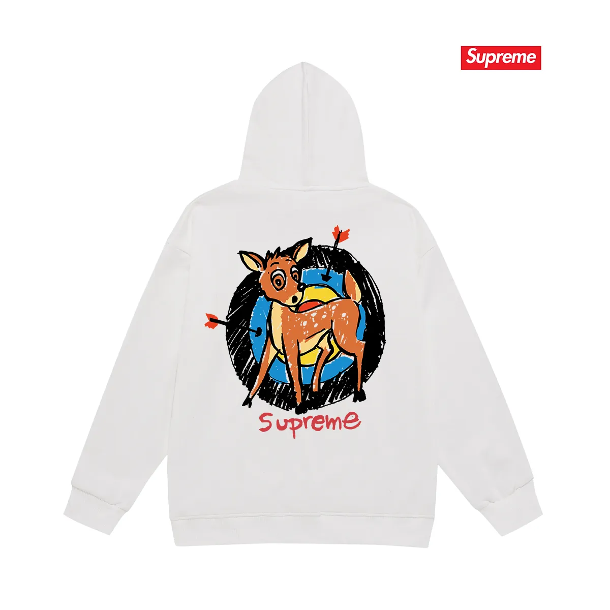 S 2052 # P 85💰 P 90💰 Supreme SS 22 Week 1 Deer Tee 400 430 Quality💥 Same Style ：Black White Gray Size：S M L XL XXL