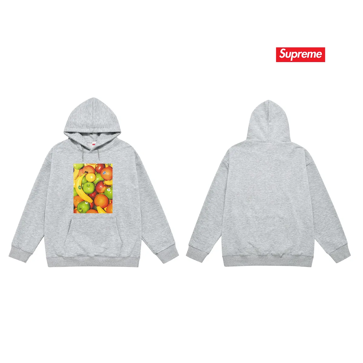S 2032 # P 85💰 P 90💰 Supreme SS 19 Fruit Tee Navy 400 430 Quality💥 Same Style ：Black White Gray Size：S M L XL XXL