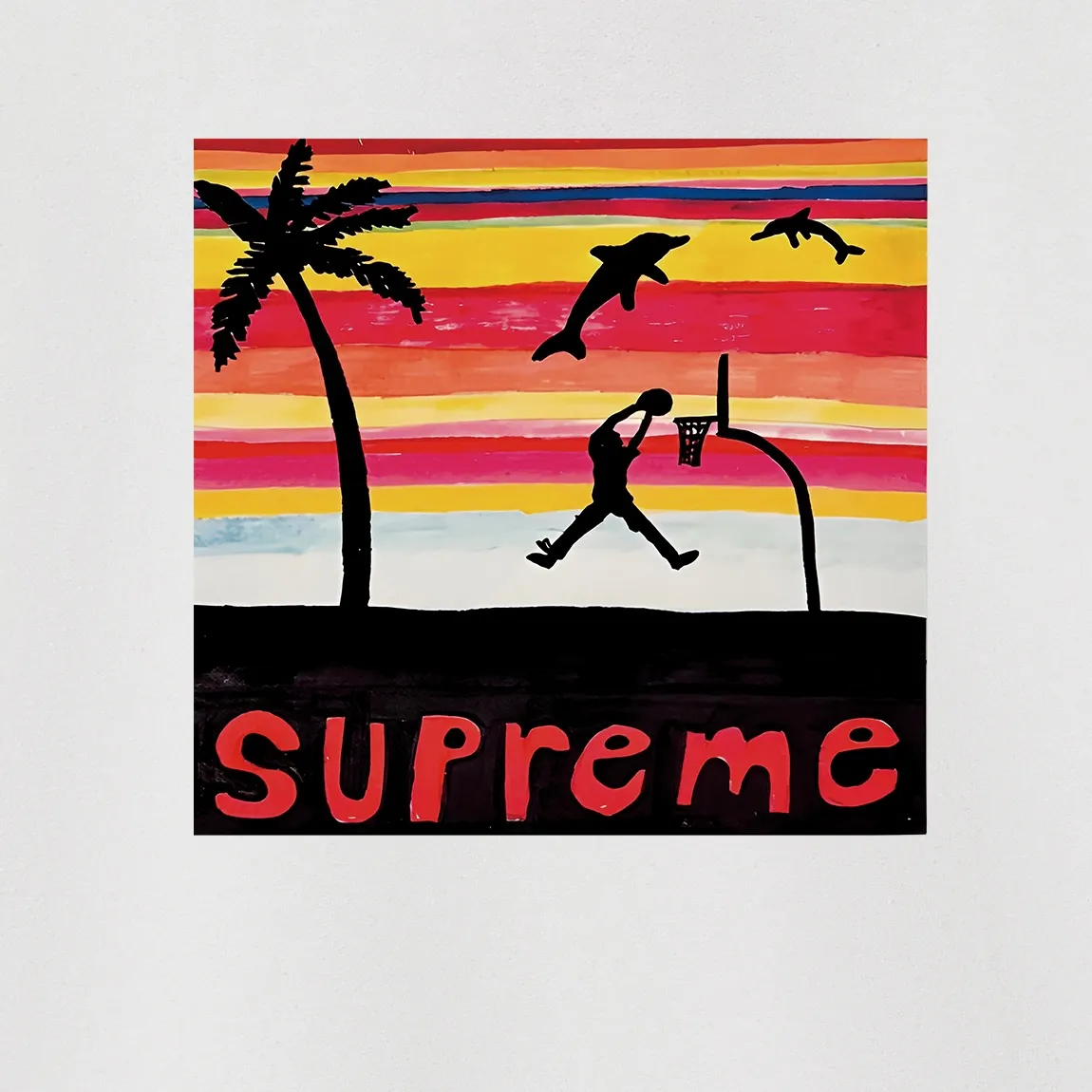 S 1058 # p 80💰 Supreme SS 21 Spiral Tee Same Style 400 Quality💥 Same Style ：Black White Gray Size：S M L XL XXL