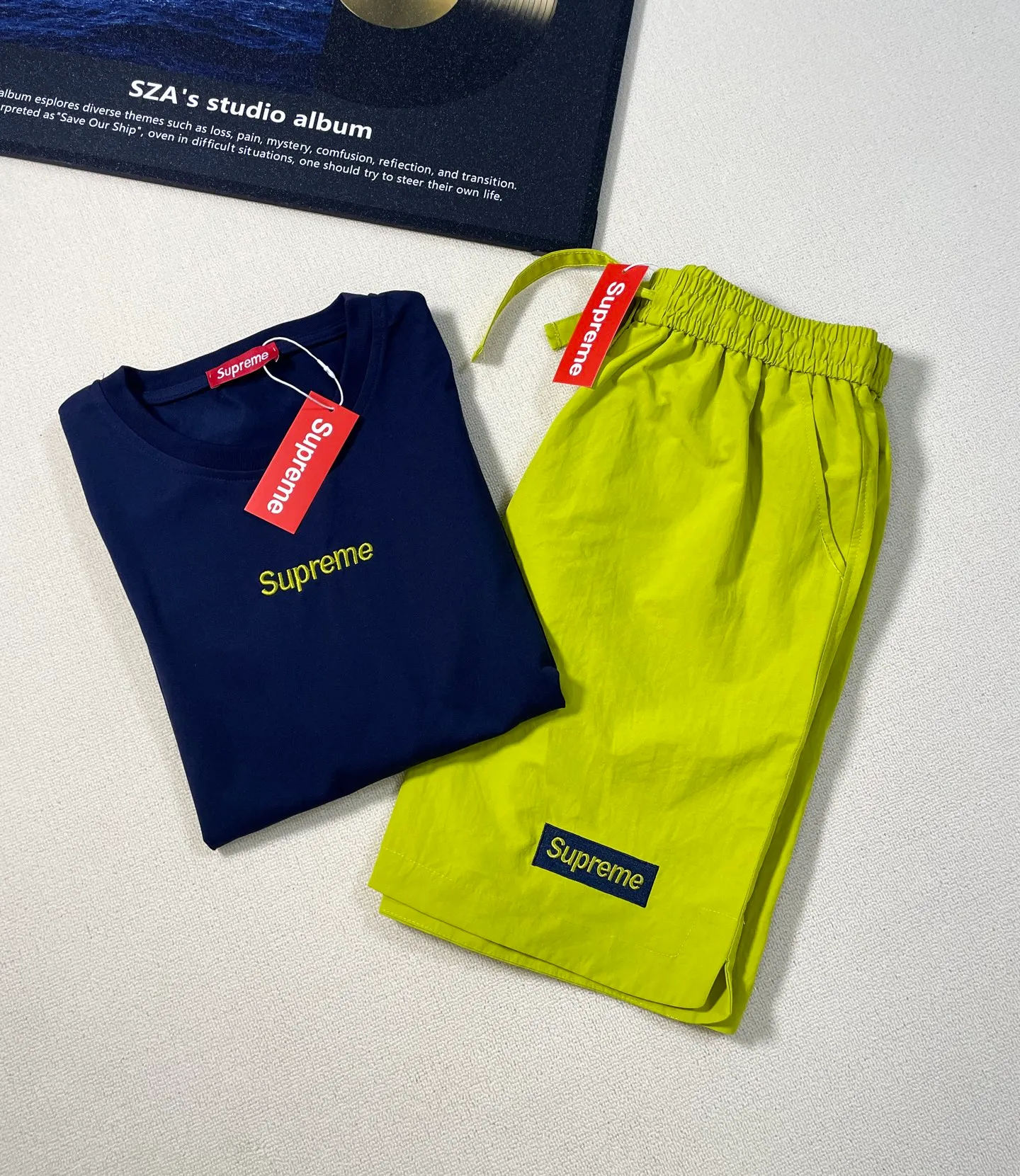 Navy Blue color details real shot#