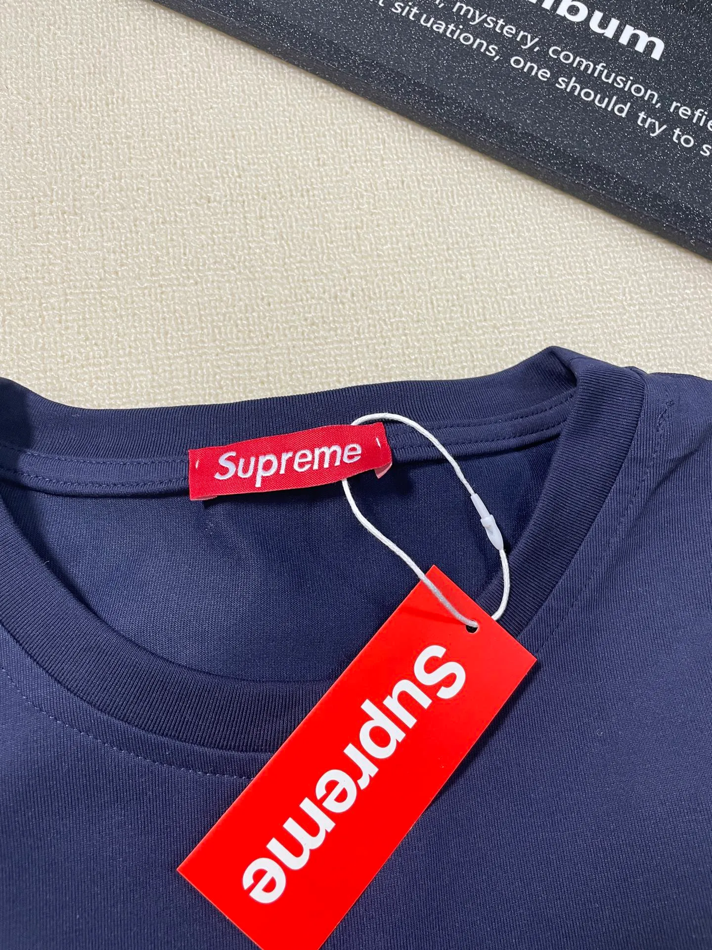 Navy Blue color details real shot#