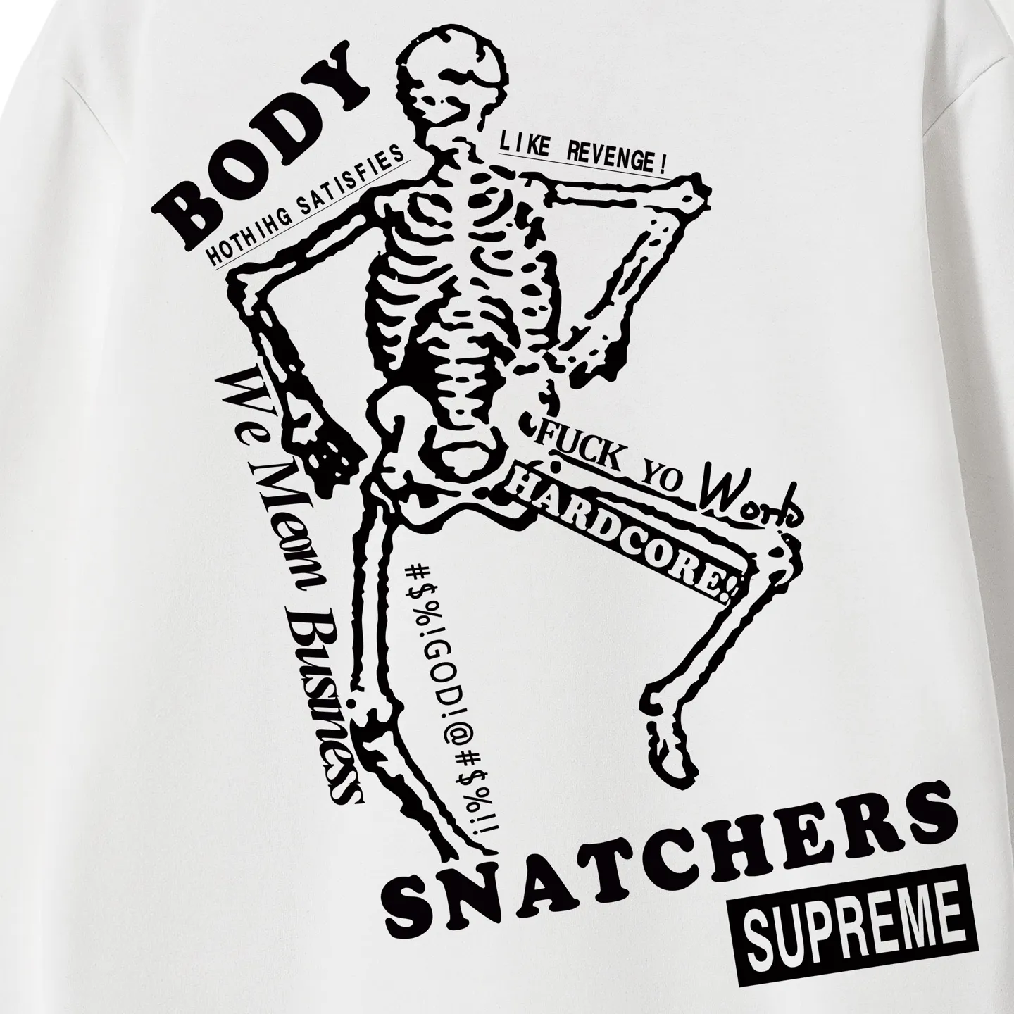 S 2046 # P 85💰 P 90💰 Supreme SS 23 Week 9 BODY SNATCHERS TEE Classicboxlogo 400 430 Quality💥 Same Style ：Black White Gray Size：S M L XL XXL