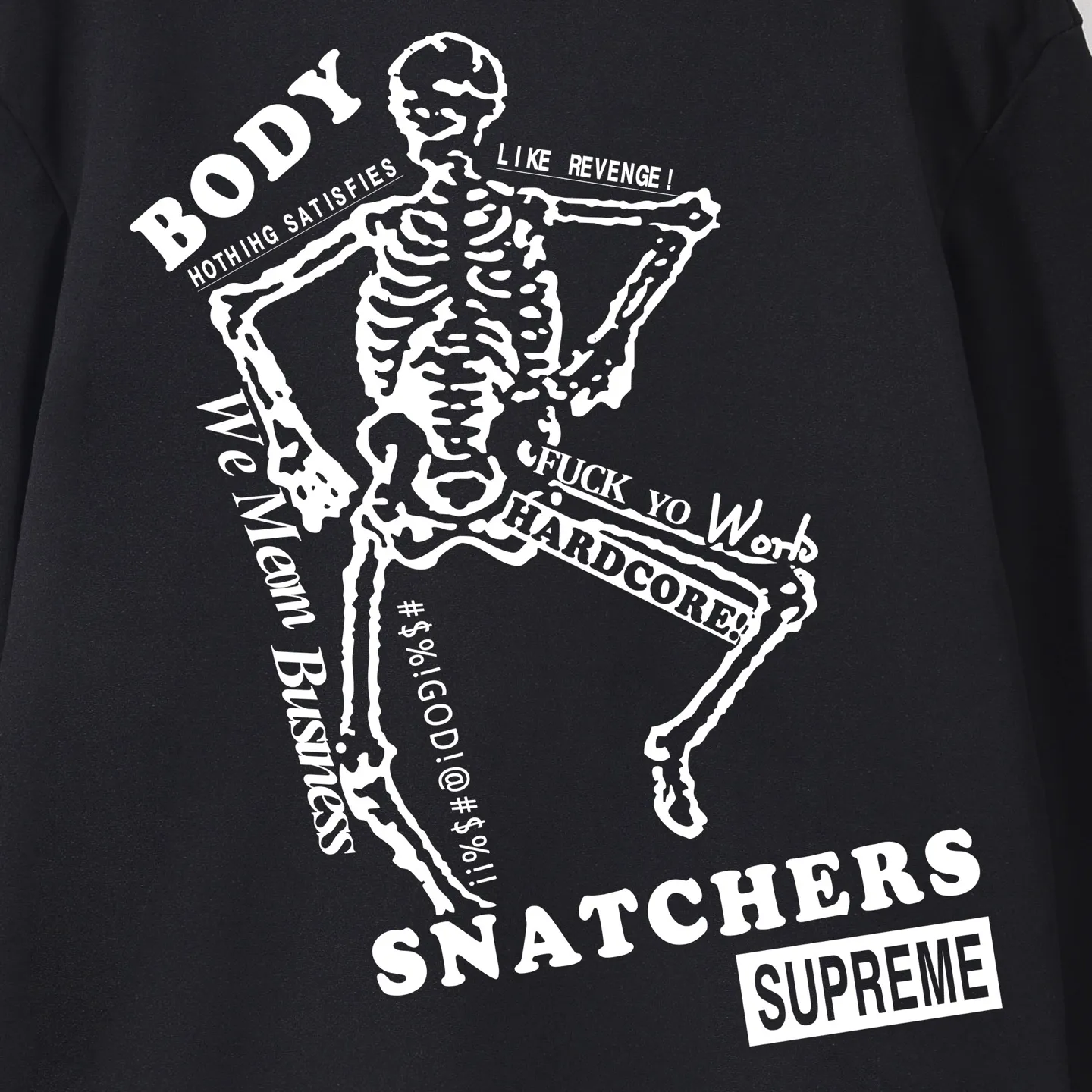 S 2046 # P 85💰 P 90💰 Supreme SS 23 Week 9 BODY SNATCHERS TEE Classicboxlogo 400 430 Quality💥 Same Style ：Black White Gray Size：S M L XL XXL