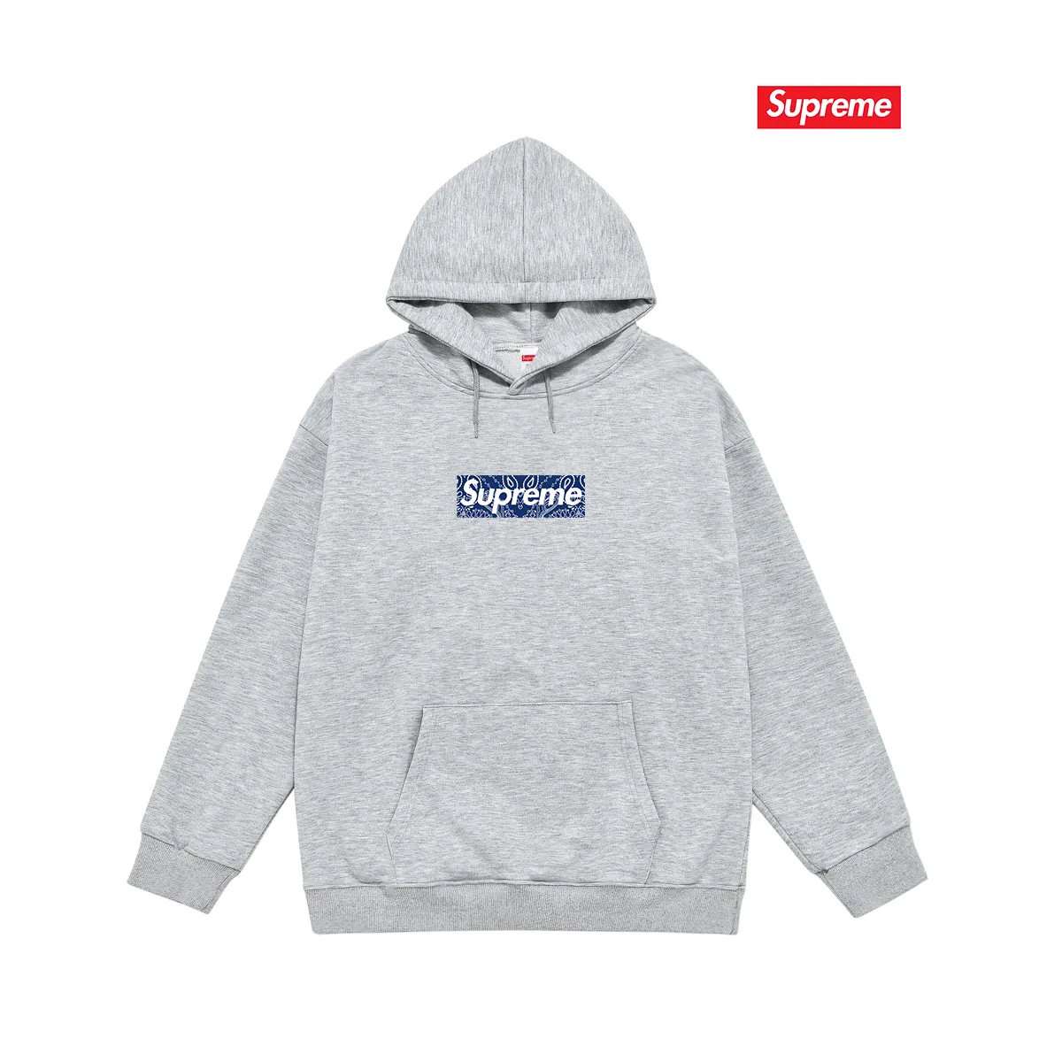 S 2049 # P 85💰 P 90💰 Supreme Week 17 Bandana Box Logo Tee 400 430 Quality💥 Same Style ：Black White Gray Size：S M L XL XXL