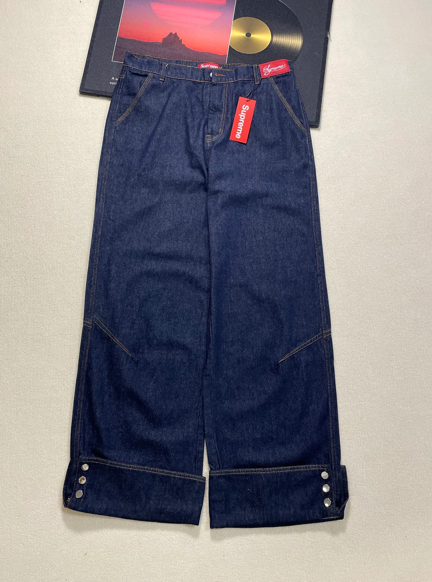Denim blue details real shot#