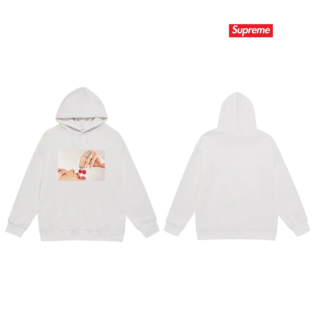 S 2010 # P 85💰 P 90💰 Supreme SS 19 Cupid Tee Navy 400 430 Quality💥 Same Style ：Black White Gray Size：S M L XL XXL