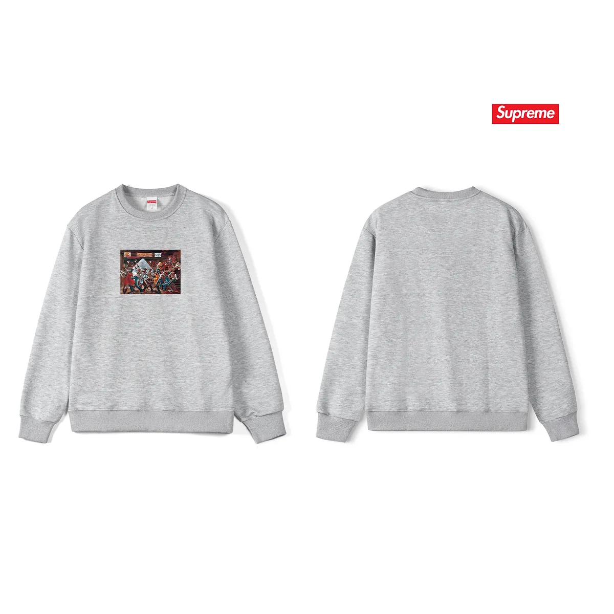 S 1203 # p 80💰 Supreme 25SS Ernie Barnes 400 Quality💥 Same Style ：Black White Gray Size：S M L XL XXL