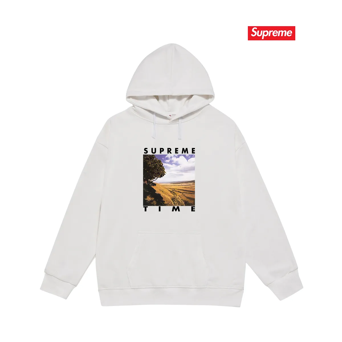 S 2039 # P 85💰 P 90💰 Supreme Week 8 Time Tee 400 430 Quality💥 Same Style ：Black White Gray Size：S M L XL XXL