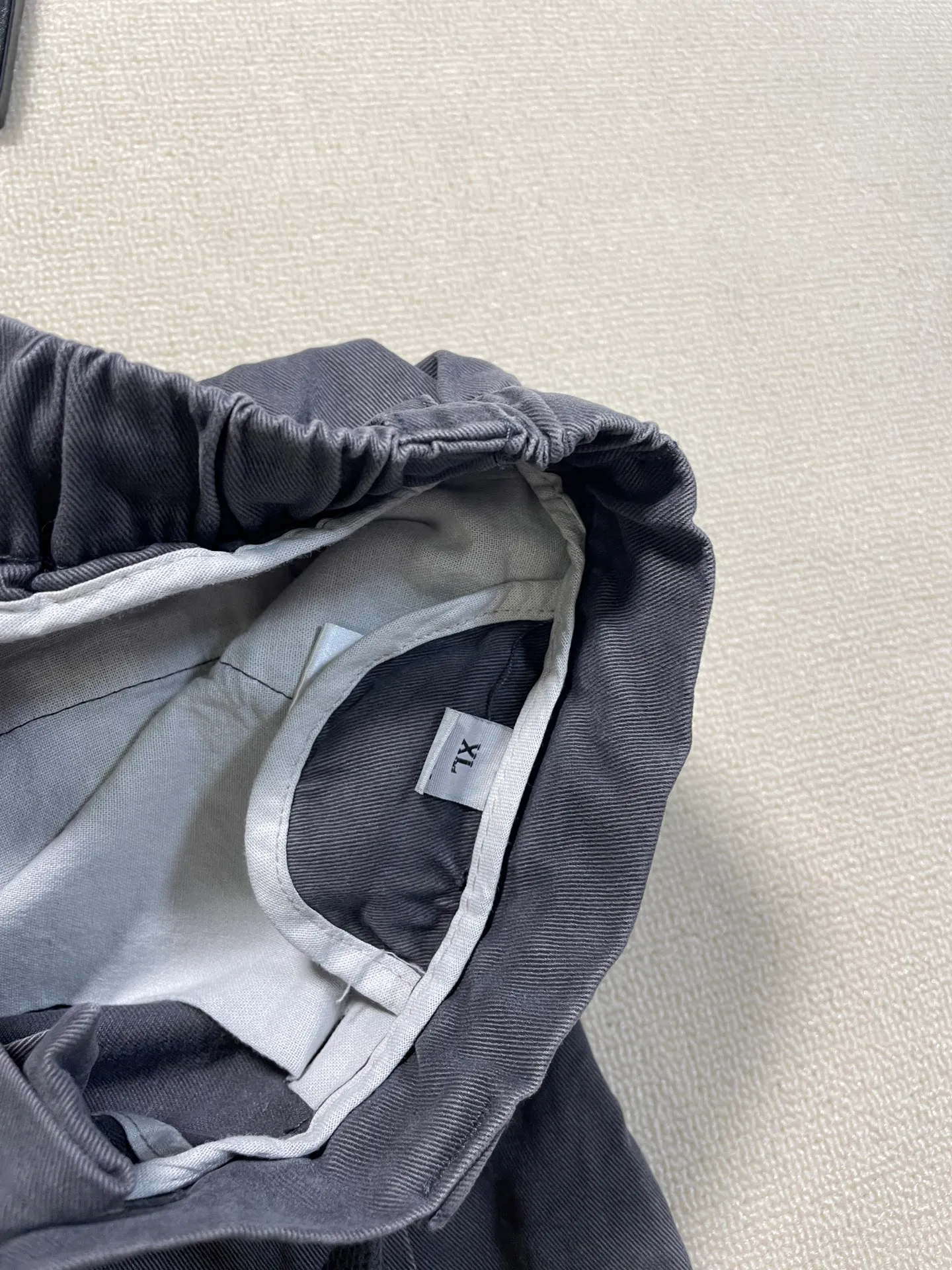 Actual pictures of distressed gray details#