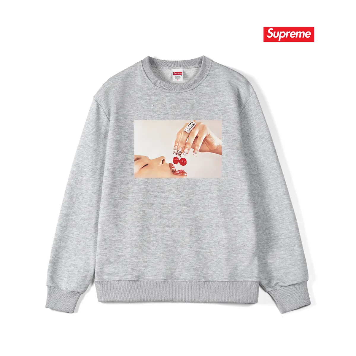 S 1010 # p 80💰 Supreme SS 19 Cupid Tee Navy 400 Quality💥 Same Style ：Black White Gray Size：S M L XL XXL