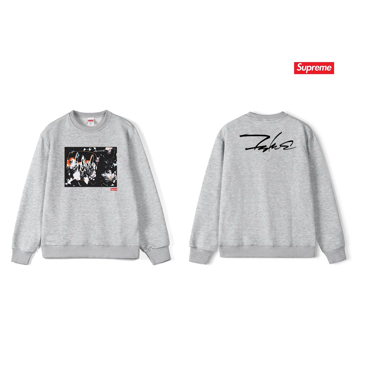S 1116 # p 80💰 Supreme SS 22 Week 15 Supreme/Futura 2000 Tee 400 Quality💥 Same Style ：Black White Gray Size：S M L XL XXL