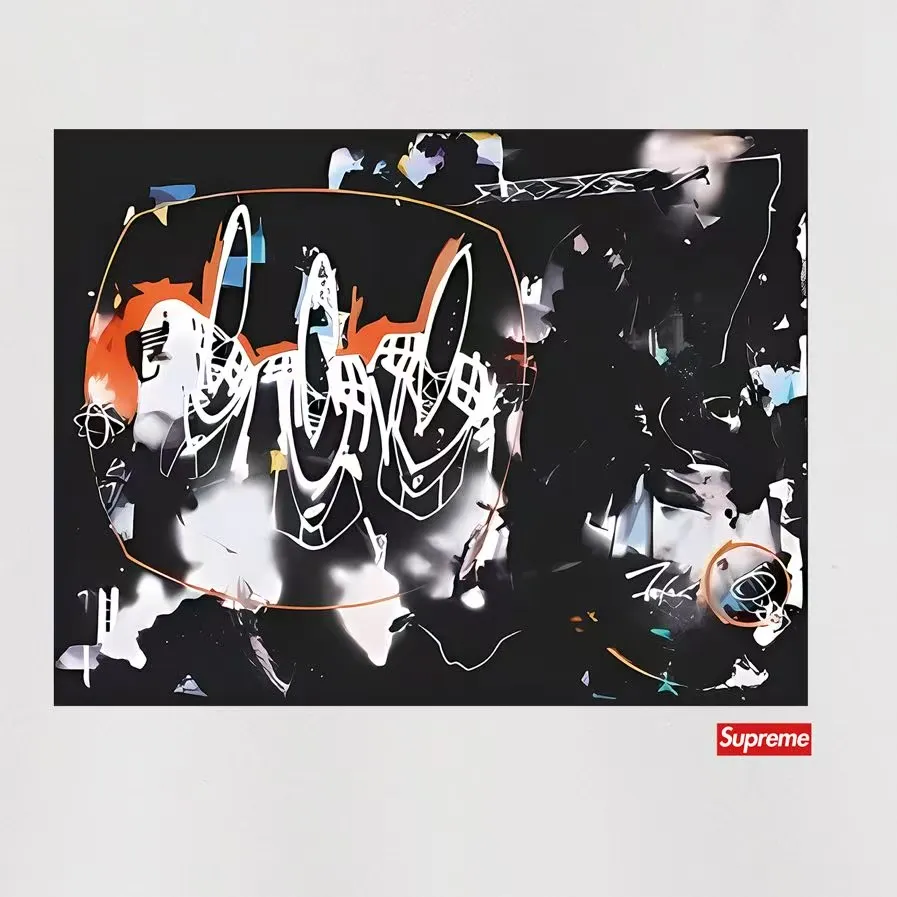 S 1116 # p 80💰 Supreme SS 22 Week 15 Supreme/Futura 2000 Tee 400 Quality💥 Same Style ：Black White Gray Size：S M L XL XXL